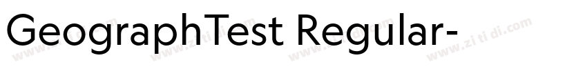 GeographTest Regular字体转换